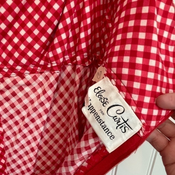 Vintage Eloise Curtis 60’s daisy, gingham and lace 2 piece maxi dress size small - Picture 12 of 16